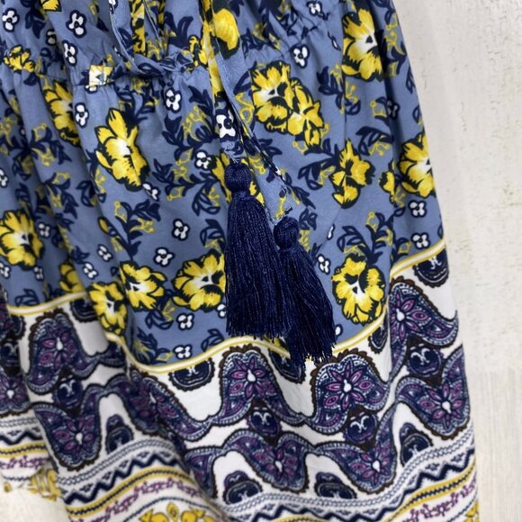 NWT Indulge In Style Blue & Yellow Sundress Sz M - Picture 3 of 5